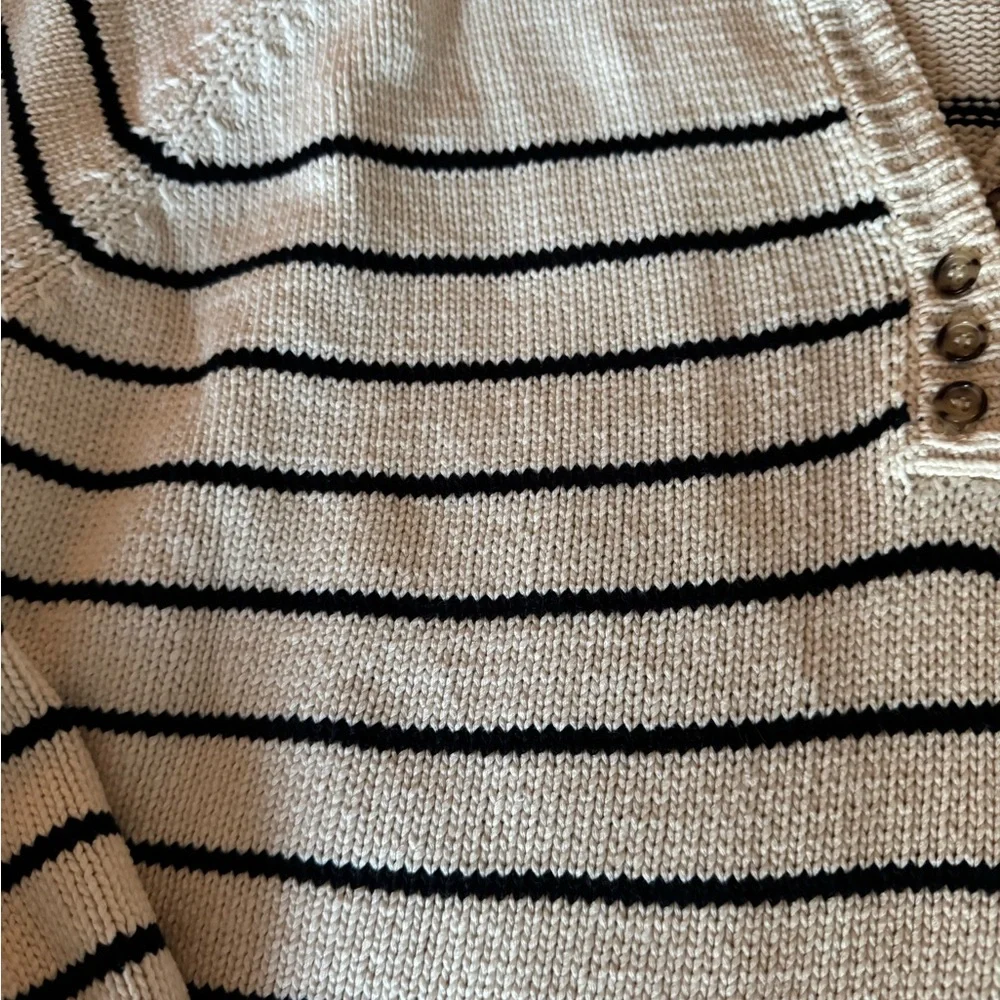 Sezane Leontine sweater size small (navy/ecru) - Picture 3 of 7